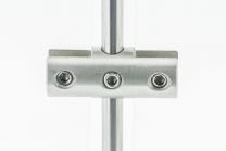 Stainless Steel Rod System clamp double vertical