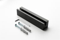 Signclamp standoffs wall 120x25x25 black Classic