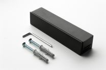 Signclamp standoffs wall 120x25x25 Premium black