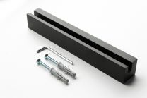 Signclamp standoffs wall 180x25x25 black Classic