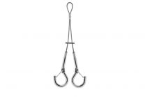 Steel cable suspension set 11 with loop & 2 closed hooks
