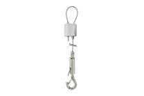 Steel cable suspension set 15 with closed hook & wiregripper