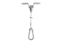 Steel cable suspension set 26 with carabiner