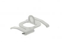 Suspended ceiling clip with 6.3mm eye white