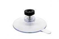 Suction cup 50mm Stainless steel with lip + black nut