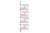 Window presentation rod system extension set 9, 250cm