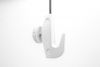 Steel cable hook H13 for 1-2mm wire white