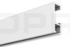 Schilderijrails Cliprail 200cm wit