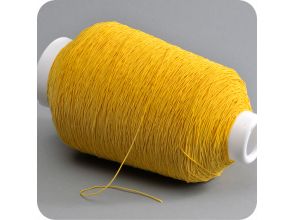 elastic cord, 1mm, yellow, roll 1.050m