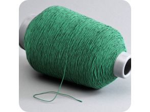 elastic cord, 1mm, dark green, roll 1.050m