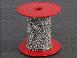 Ball chains 2,4 mm, 25 m on reel nickel-plated