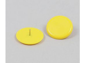 Poster pin kop 30 mm, geel