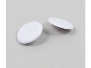 Poster pin kop 15 mm, wit