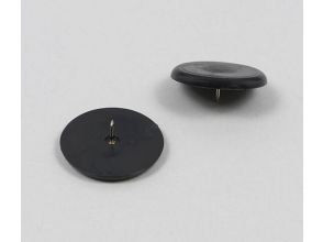Poster pin kop 15 mm, zwart
