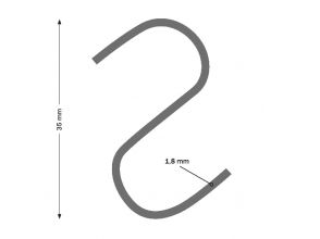 S-hooks 35 mm