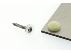 Snap Cap screw covers 13mm Cream