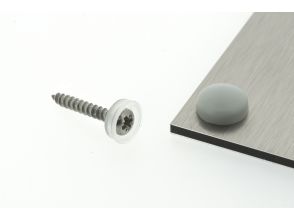 Snap Cap screw covers 13mm Aluminum Tone