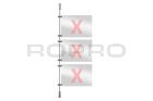 Window presentation rod system extension set 3, 100cm