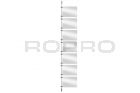 Système de tringle de présentation 250cm kit d'extension 12