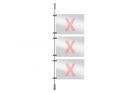 Window presentation rod system extension set 3, 100cm