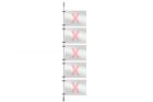Window presentation rod system extension set 10, 250cm