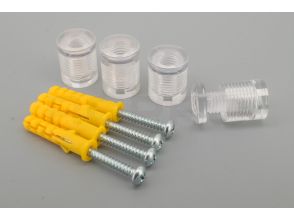 Kunststoff abstandhalters 15x15 transparent Acrylfix