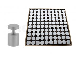 Afstandhouders aluminium 20x20 met schroefdraad 100 stuks