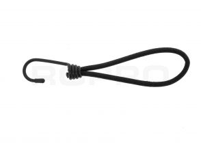 Qfix Spanelastiek met haak Basic zwart 6x130 mm