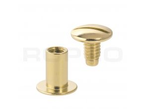 Boekschroef vermessingd 5 x 12 mm