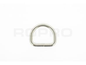 D-Ring 25x4,5mm vernikkeld