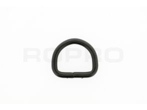 D-Ring 25x4,5mm verzinkt zwart