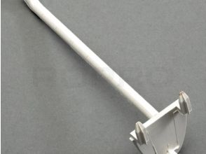 Display hooks, plastic single prong 100 mm