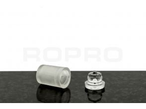 Easyfix Letter afstandhouders midi 15 M+V transparant