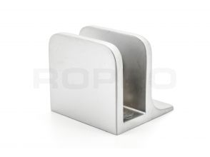 Glassplattenträger mattverchromt 30x27mm mit steg