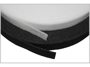 klettband doppelseitig, 25m Rolle