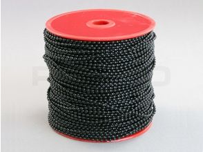 Kogelketting, 2,4 mm x 100m, Zwart