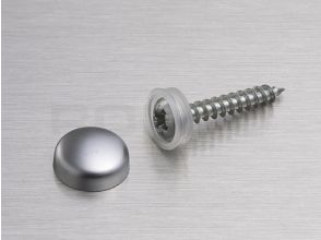 Snap Cap capuchon en plastique 13mm satin Chrome