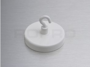 Aimant avec metal blanc crochet 16 kg