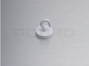 Aimant avec metal blanc crochet 15 kg