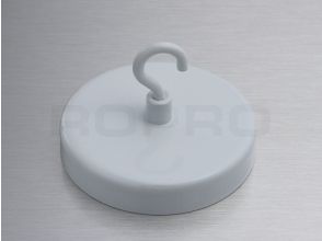 Aimant avec metal blanc crochet 25 kg