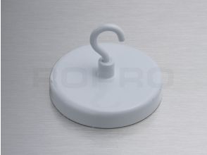 Aimant avec metal blanc crochet 22 kg