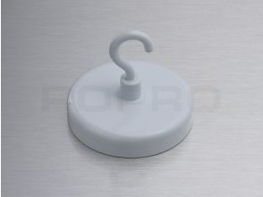 Aimant avec metal blanc crochet 18 kg