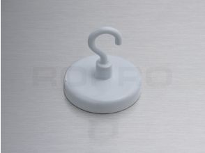 Aimant avec metal blanc crochet 8 kg