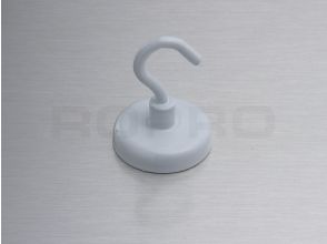Aimant avec metal blanc crochet 4 kg