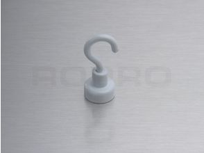 Aimant avec metal blanc crochet 2 kg