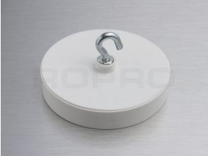 Rond Aimant avec plastic blanc crochet 14 kg