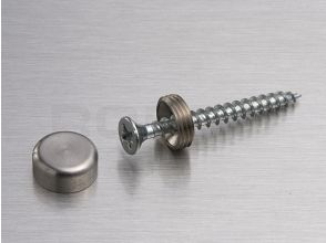 Edelstahl Abdeckkappe Miniplex 14 mm