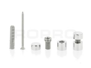 Afstandhouders Miniplex 9+8 chroom 1-6mm kompleet