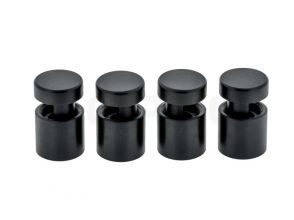 Afstandhouders zijgrip Borderflex aluminium zwart 18x16mm