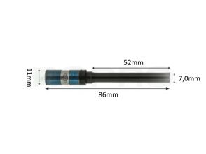 Papierboor RT1 7mm x 52mm